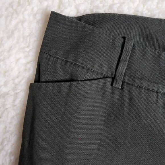 Massimo‎ Pants Casual Womens Size 10 fit 3 Stretch Grey Straight Leg Flat Front - Picture 8 of 12
